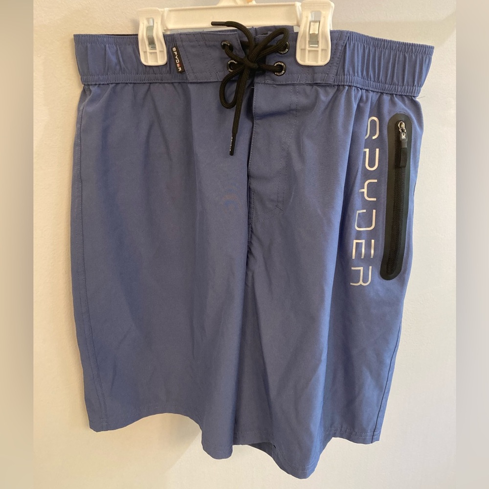 Spyder swim trunks size medium blue